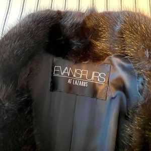 Vintage black mink coat